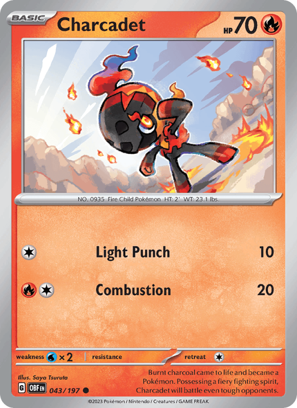 Charcadet 043/197 — Obsidian Flames