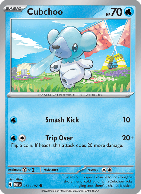 Cubchoo 053/197 — Obsidian Flames