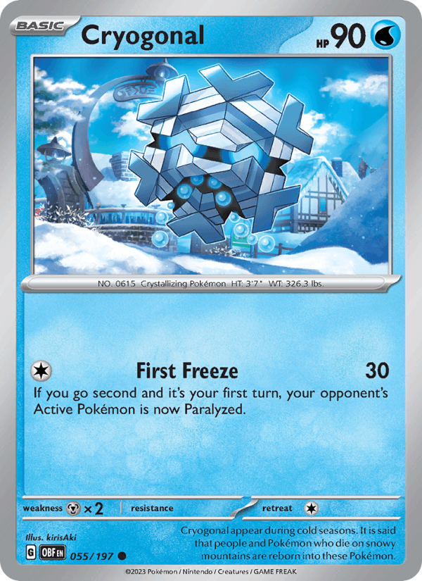 Cryogonal 055/197 — Obsidian Flames