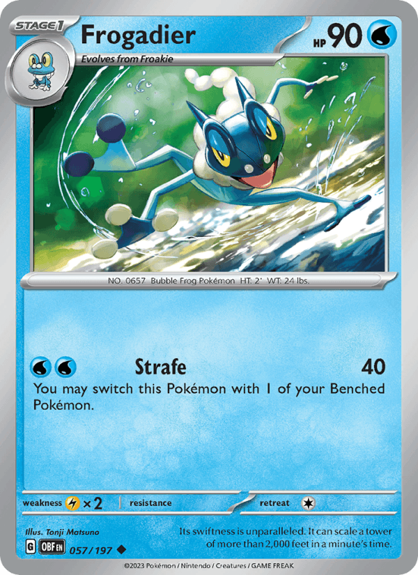 Frogadier 057/197 — Obsidian Flames