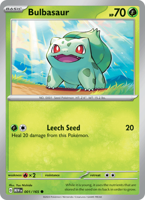 Bulbasaur 001/165 — 151