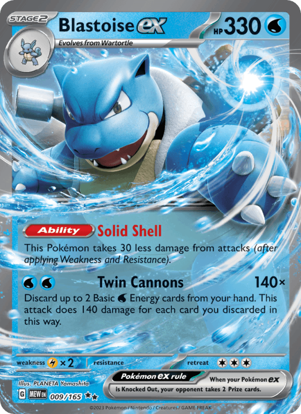 Blastoise ex 009/165 — 151
