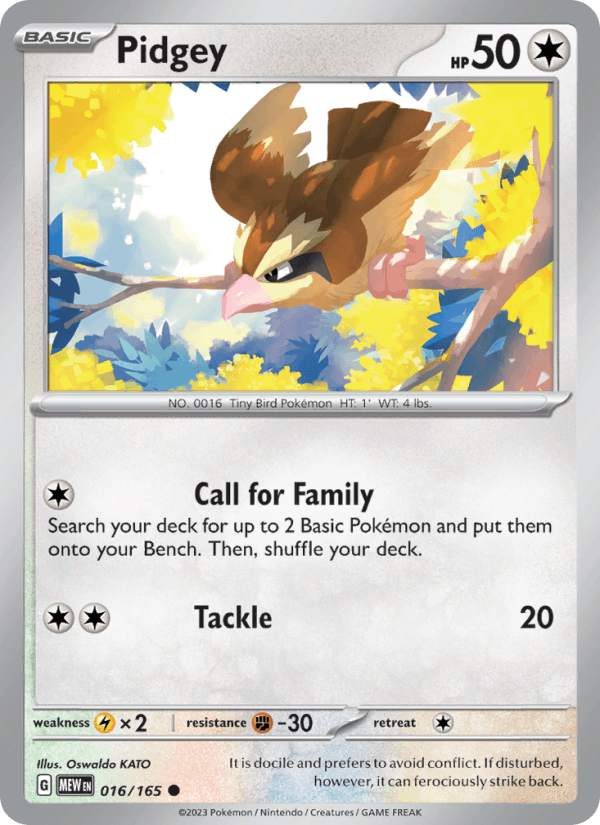 Pidgey 016/165 — 151