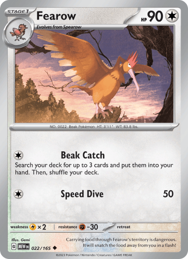 Fearow 022/165 — 151