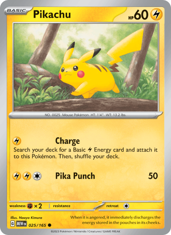 Pikachu 025/165 — 151