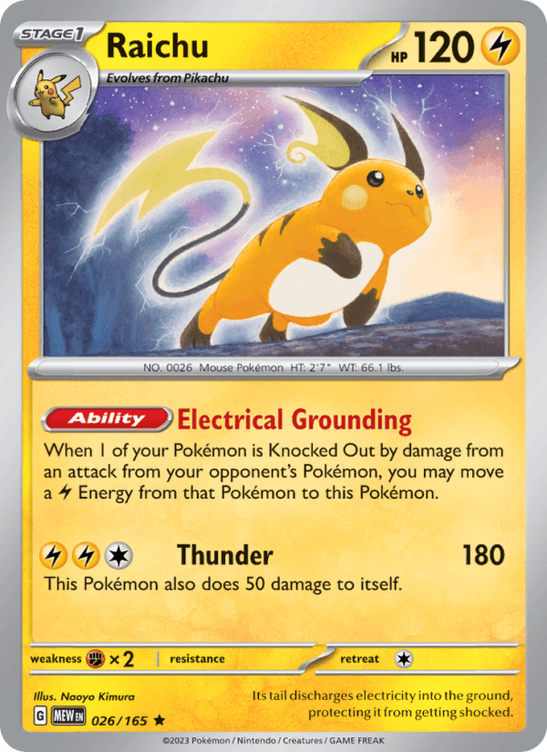 Raichu 026/165 — 151
