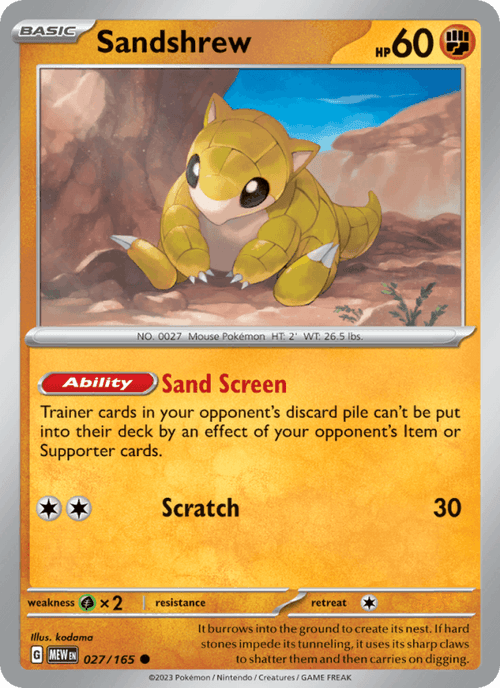 Sandshrew 027/165 — 151