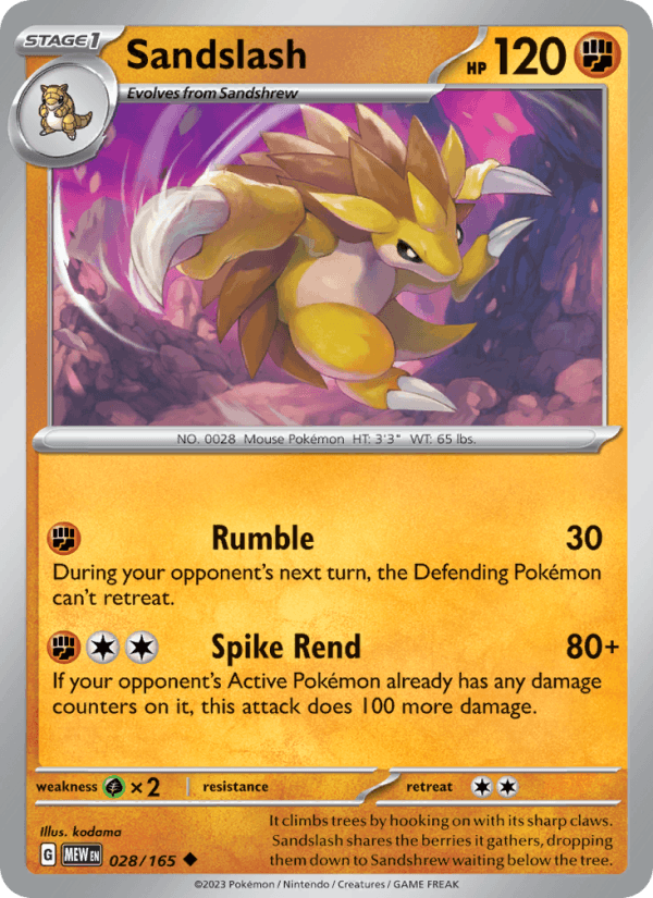 Sandslash 028/165 — 151
