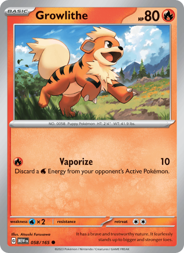 Growlithe 058/165 — 151