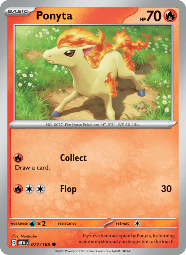 Ponyta 077/165 — 151