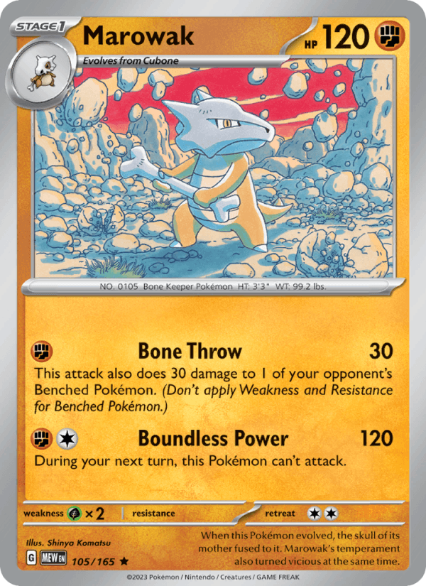 Marowak 105/165 — 151