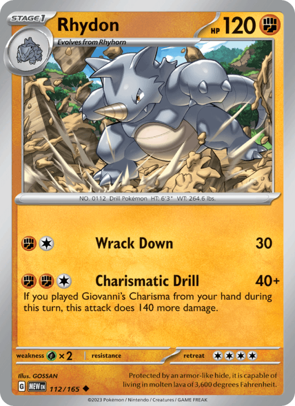 Rhydon 112/165 — 151