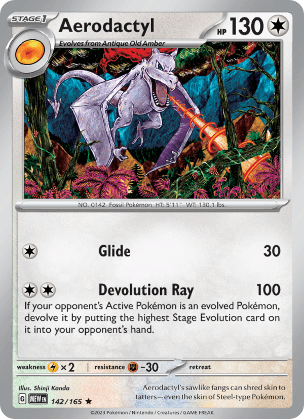 Aerodactyl 142/165 — 151