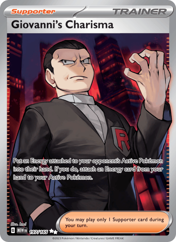 Giovanni's Charisma 197/165 — 151