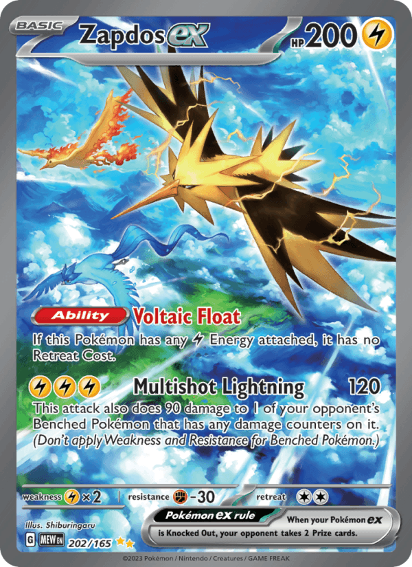 Zapdos ex 202/165 — 151