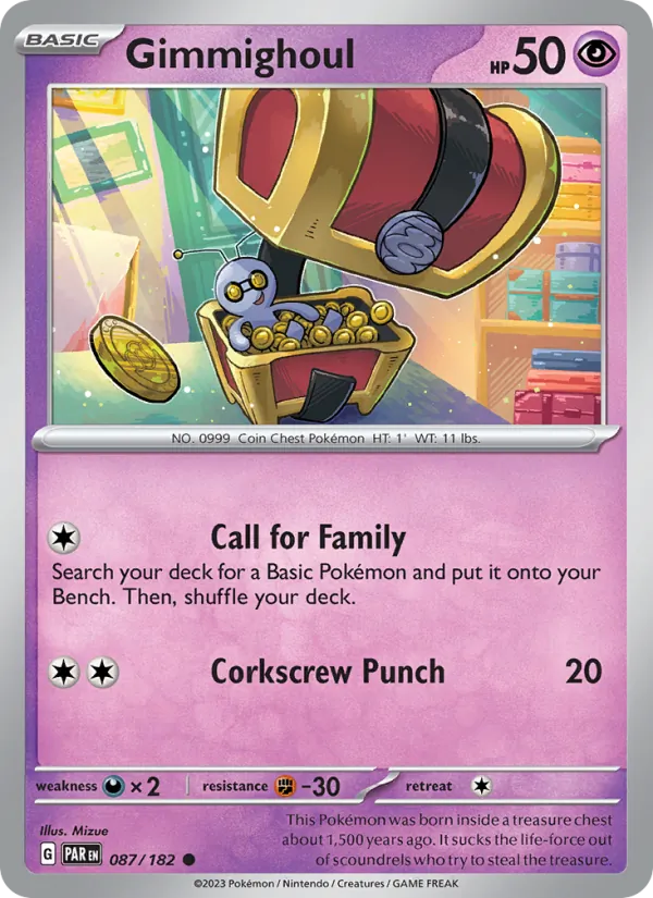 Gimmighoul 087/182 — Paradox Rift