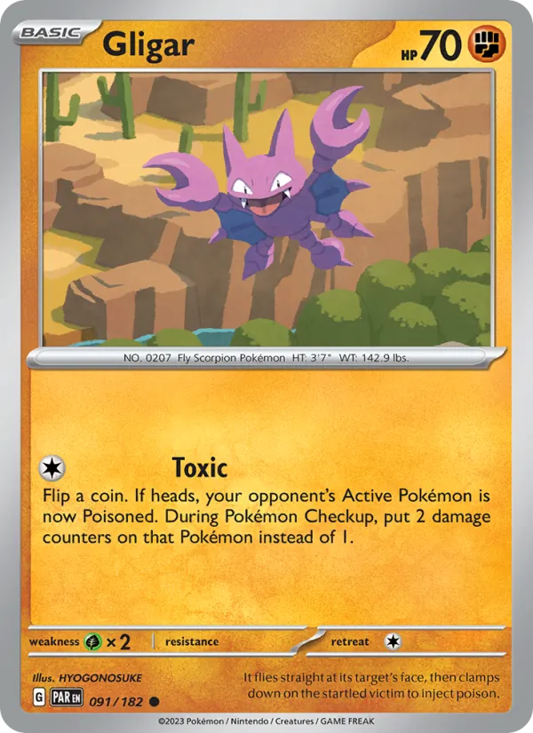 Gligar 091/182 — Paradox Rift