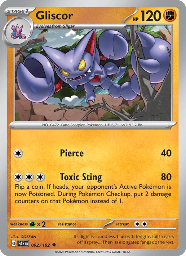Gliscor 092/182 — Paradox Rift