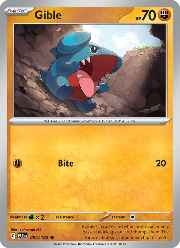 Gible 094/182 — Paradox Rift