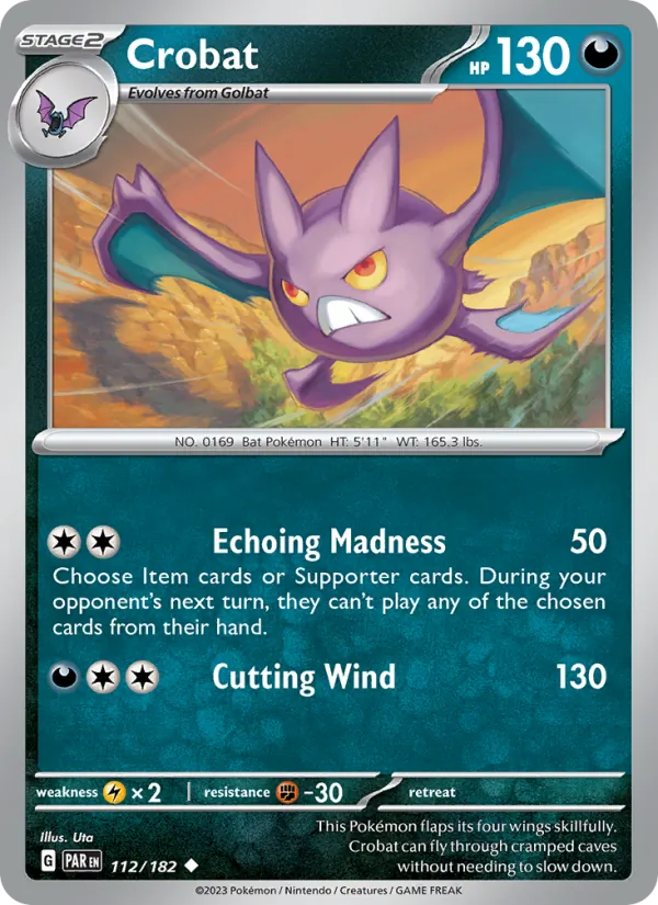 Crobat 112/182 — Paradox Rift