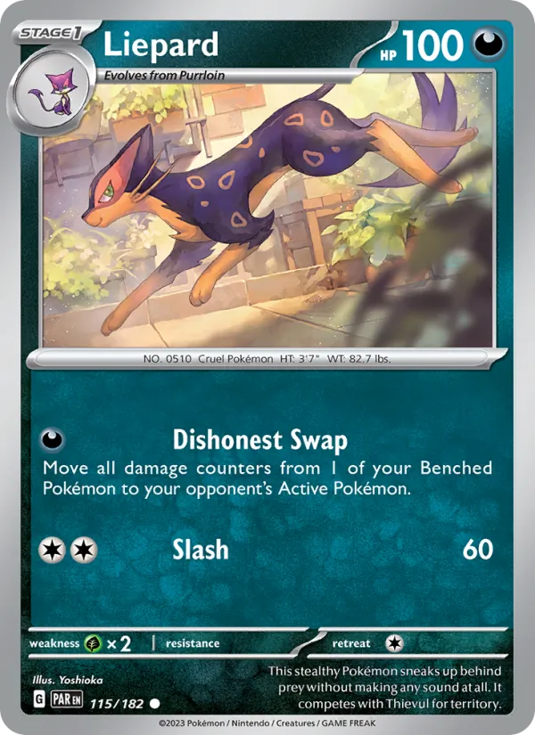 Liepard 115/182 — Paradox Rift