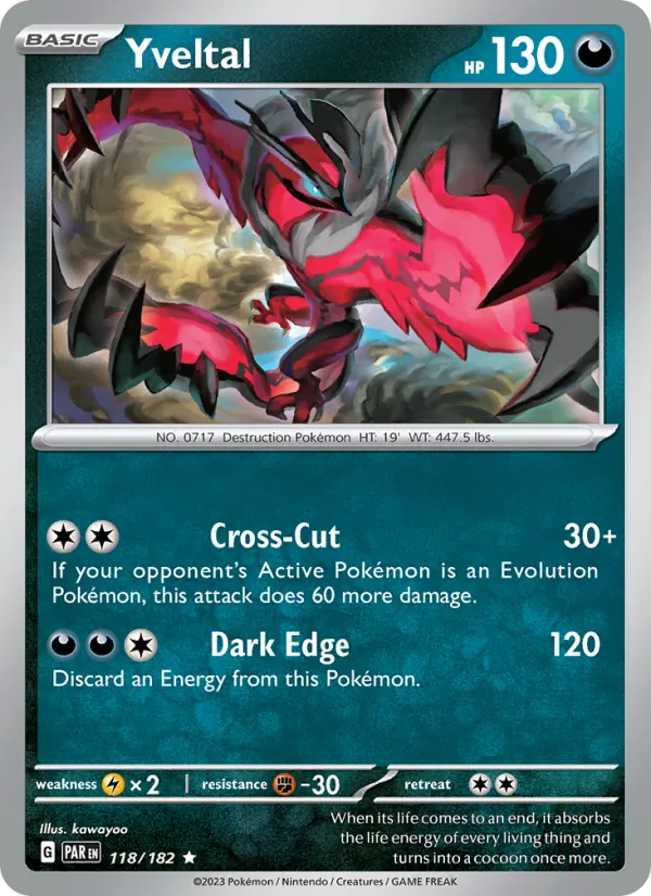 Yveltal 118/182 — Paradox Rift