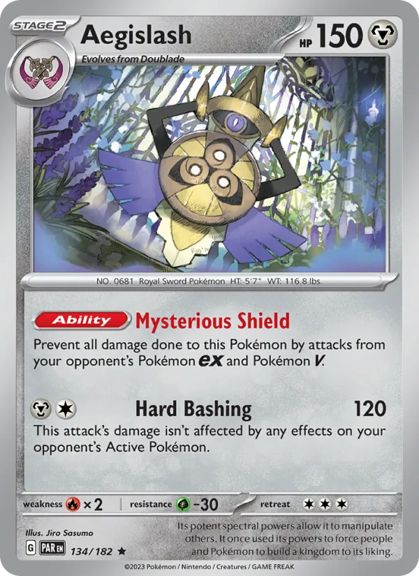 Aegislash 134/182 — Paradox Rift