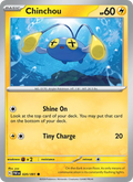 Chinchou 020/91 — Paldean Fates