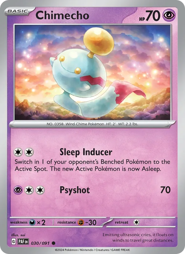 Chimecho 030/91 — Paldean Fates