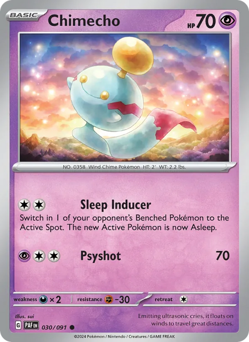 Chimecho 030/91 — Paldean Fates