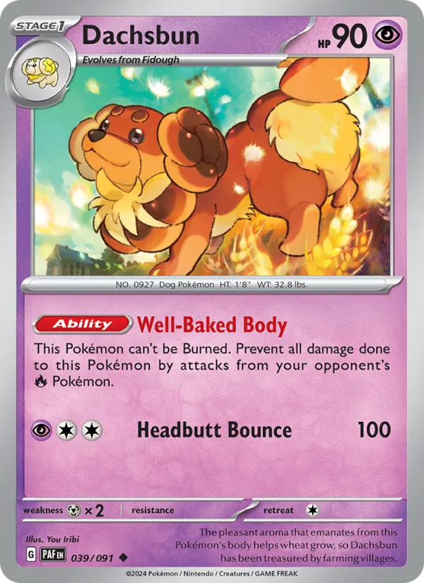 Dachsbun 039/91 — Paldean Fates