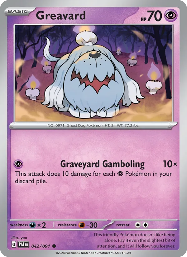 Greavard 042/91 — Paldean Fates