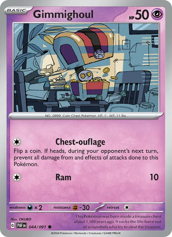 Gimmighoul 044/91 — Paldean Fates