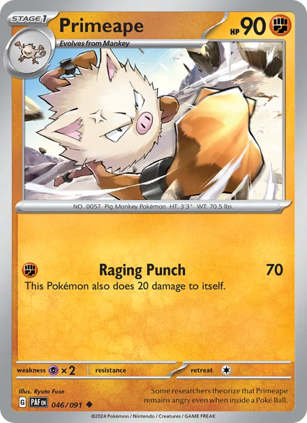 Primeape 046/91 — Paldean Fates