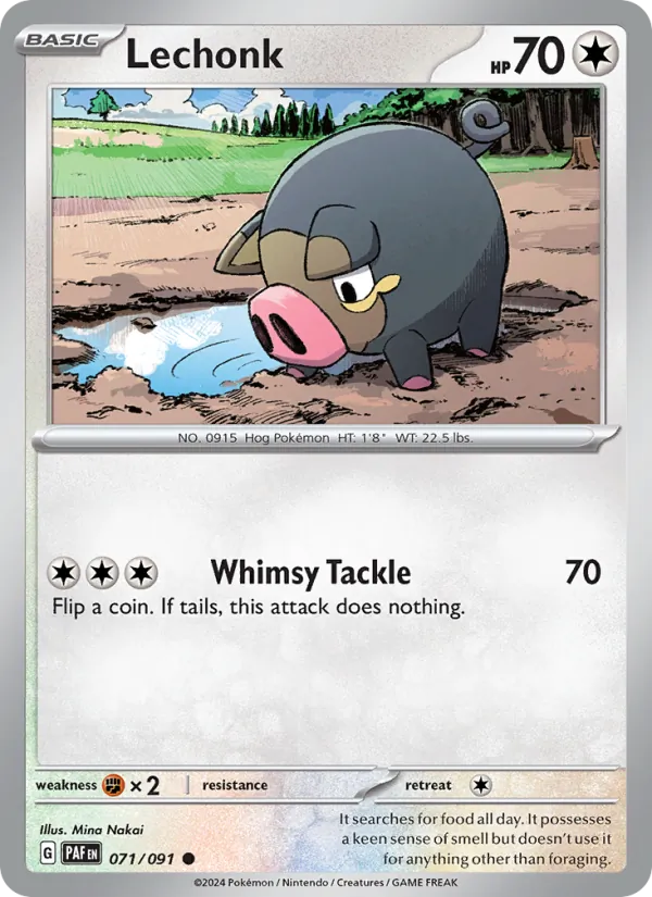 Lechonk 071/91 — Paldean Fates