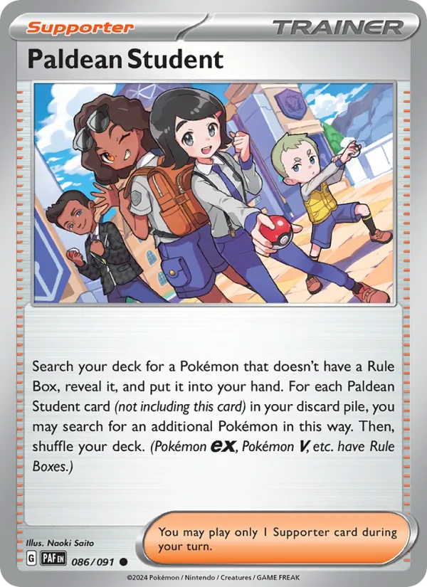 Paldean Student 086/91 — Paldean Fates