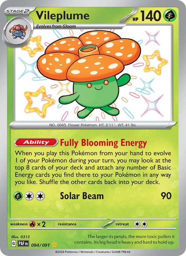 Vileplume 094/91 — Paldean Fates