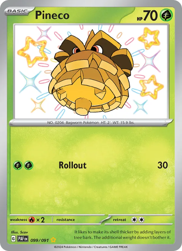 Pineco 099/91 — Paldean Fates
