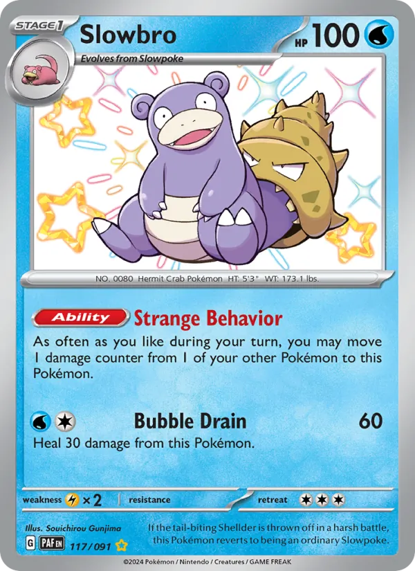 Slowbro 117/91 — Paldean Fates