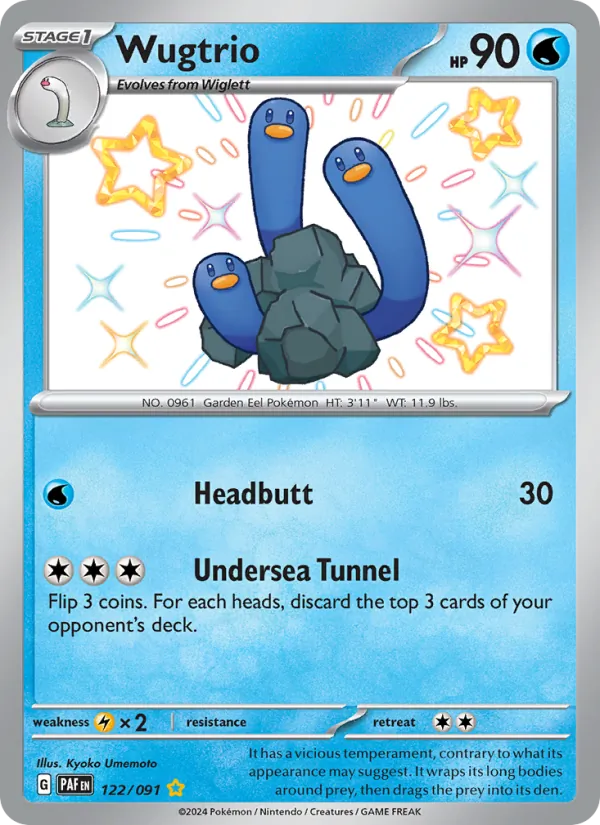 Wugtrio 122/91 — Paldean Fates