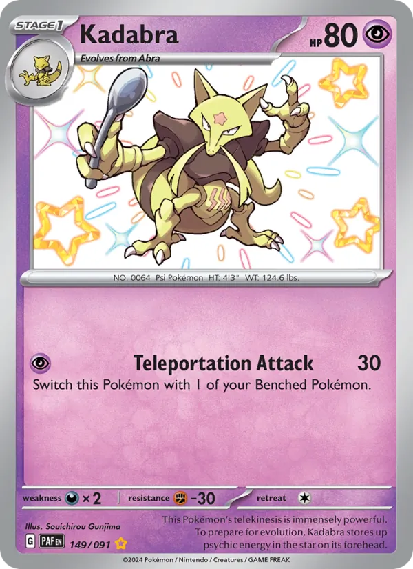 Kadabra 149/91 — Paldean Fates