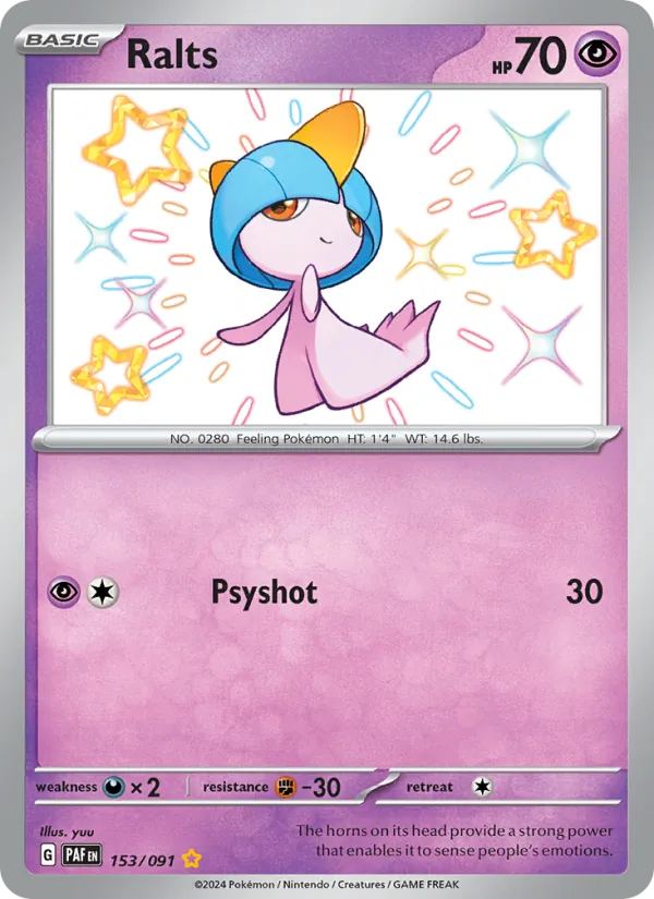 Ralts 153/91 — Paldean Fates