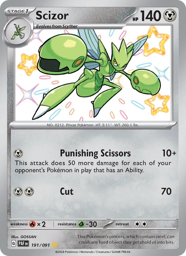Scizor 191/91 — Paldean Fates