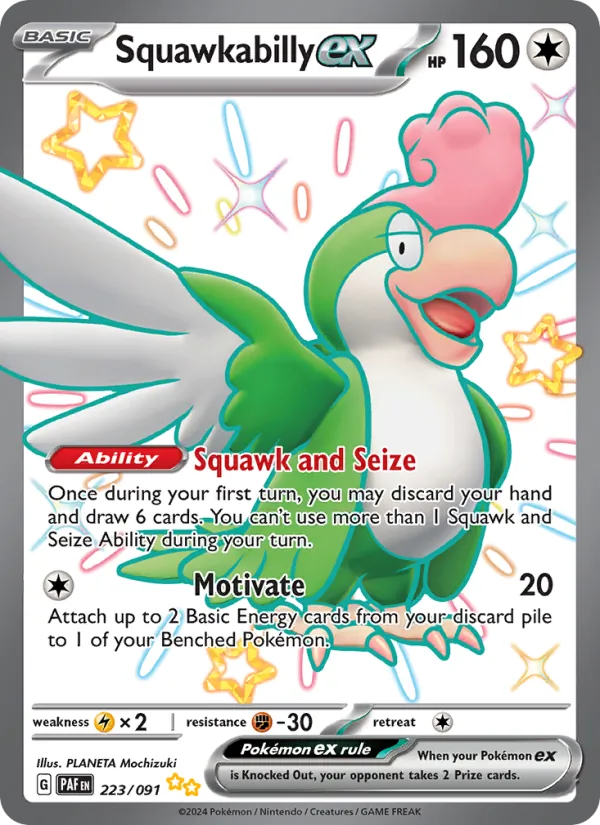 Squawkabilly ex 223/91 — Paldean Fates