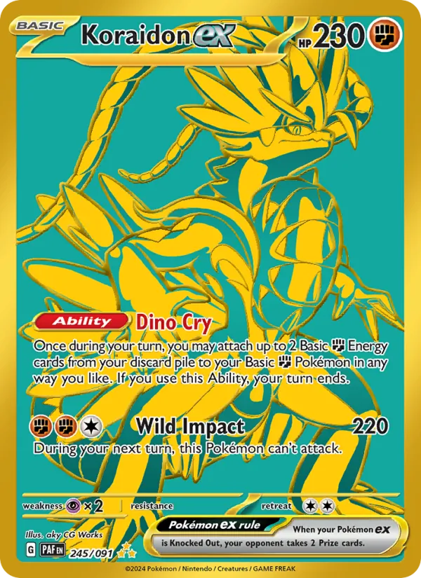 Koraidon ex 245/91 — Paldean Fates