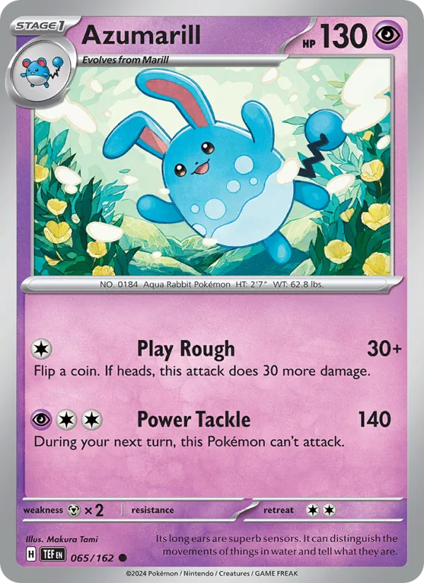Azumarill 065/162 — Temporal Forces