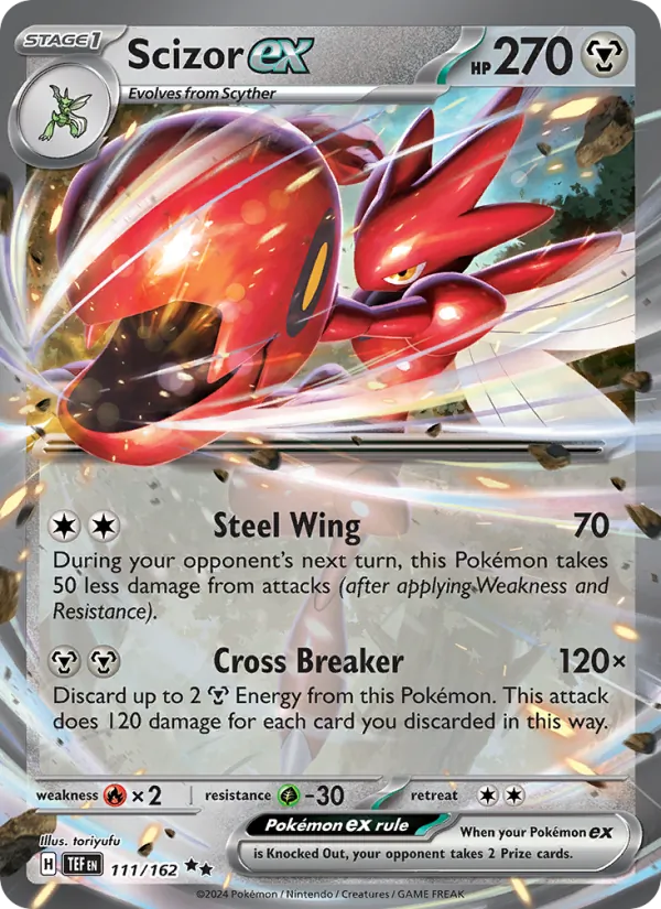 Scizor ex 111/162 — Temporal Forces