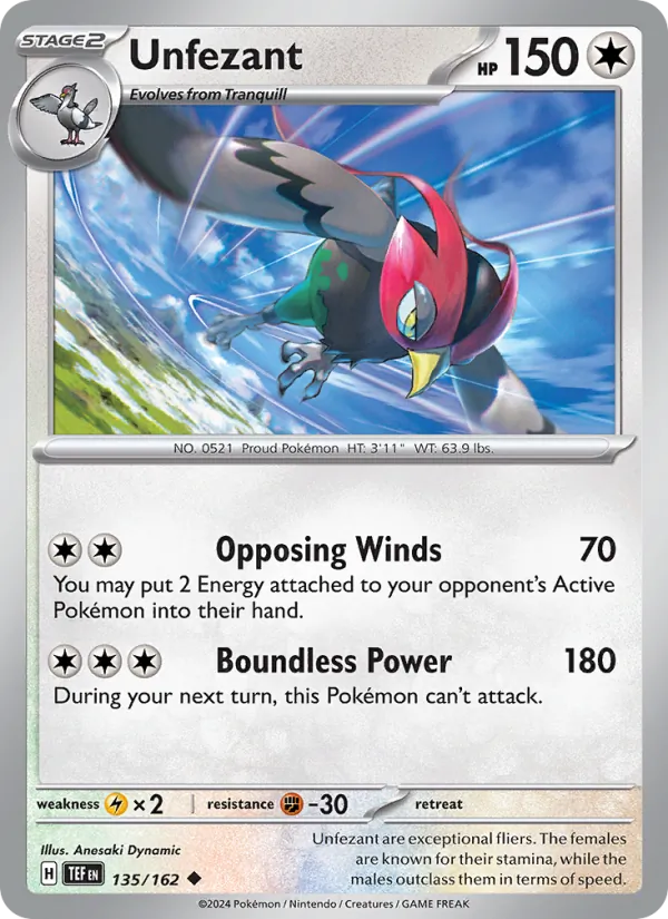 Unfezant 135/162 — Temporal Forces