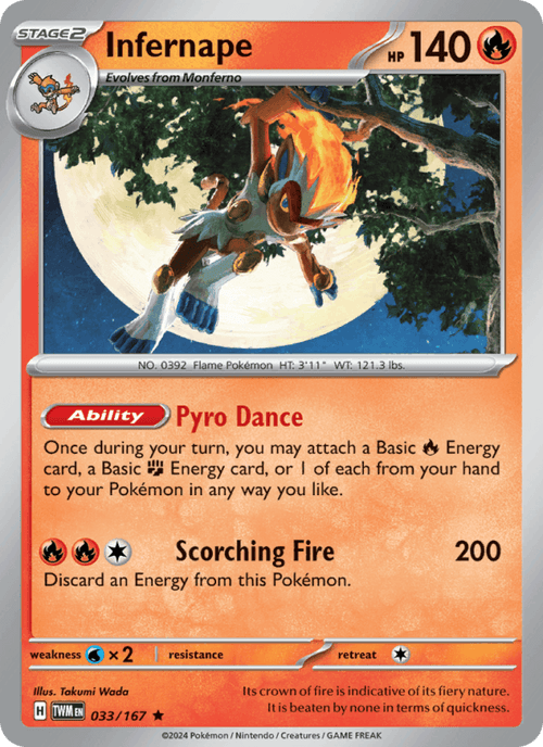 Infernape 033/167 — Twilight Masquerade