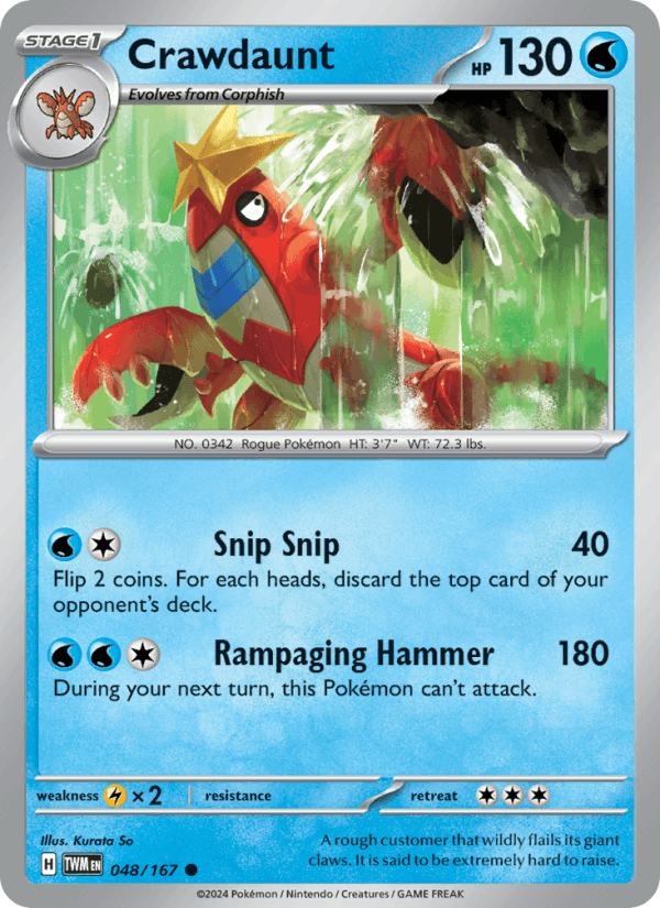 Crawdaunt 048/167 — Twilight Masquerade